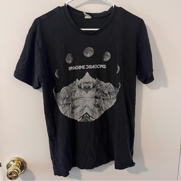 Imagine Dragons Tee Short Sleeve Black Unisex Medium Bay Island Sportswear - Picture 1 of 8